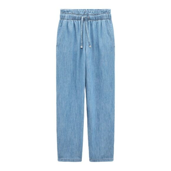 ZARA | Blue | HIGH RISE Z1975 PAPERBAG JEANS - Picture 2 of 9